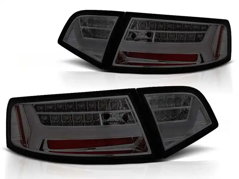 Set de stopuri LED de tuning potrivit pentru Audi A6 C6 sedan 2008-2011 fumurii, stânga și dreapta Reducere extra