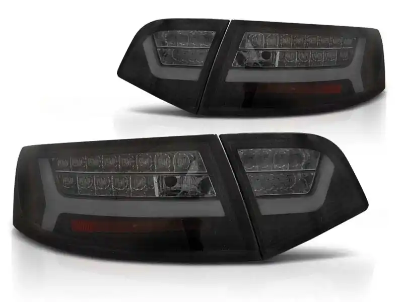 Preț promoțional Set de stopuri LED de tuning potrivit pentru Audi A6 C6 sedan 2008-2011 negru/întunecat, stânga și dreapta
