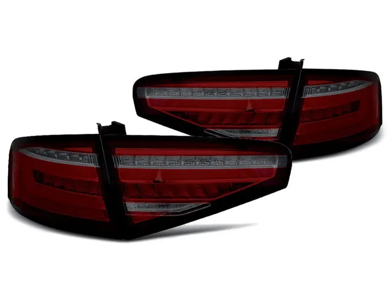 Set de stopuri LED de tuning potrivit pentru Audi A4 sedan 2012-2015 roșu/fumuriu, stânga și dreapta Cel mai vândut