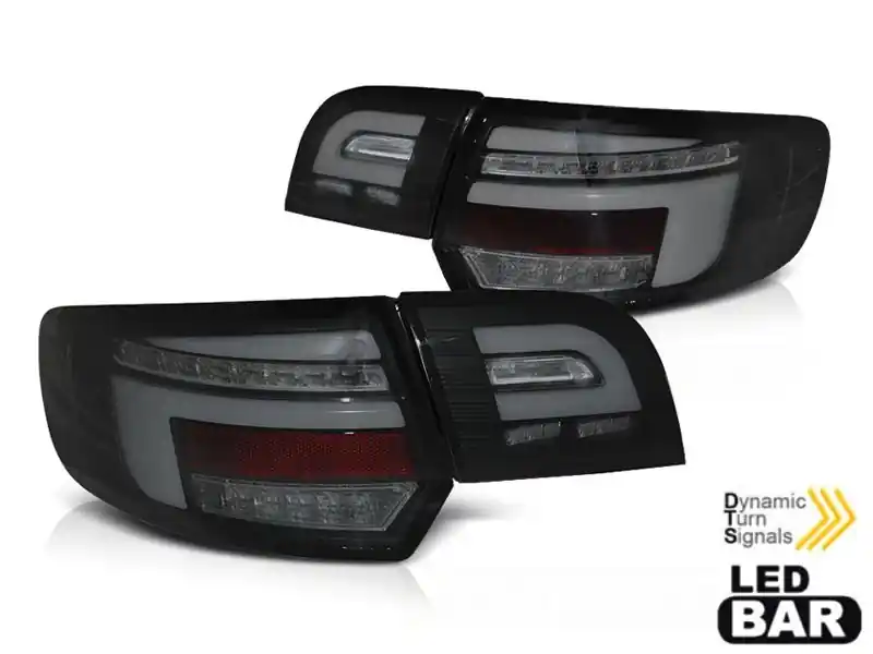 Ieftin Set de stopuri LED de tuning potrivit pentru Audi A3 8P Sportback 2003-2008 bază complet fumurie, stânga și dreapta