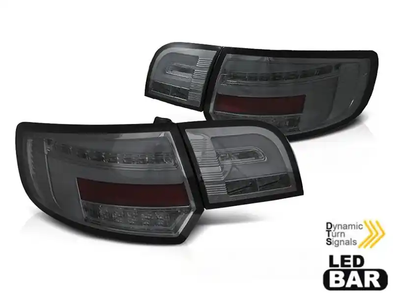 Cumpără online Set de stopuri LED de tuning potrivit pentru Audi A3 8P sportback 2008-2012 bază complet fumurie, stânga și dreapta
