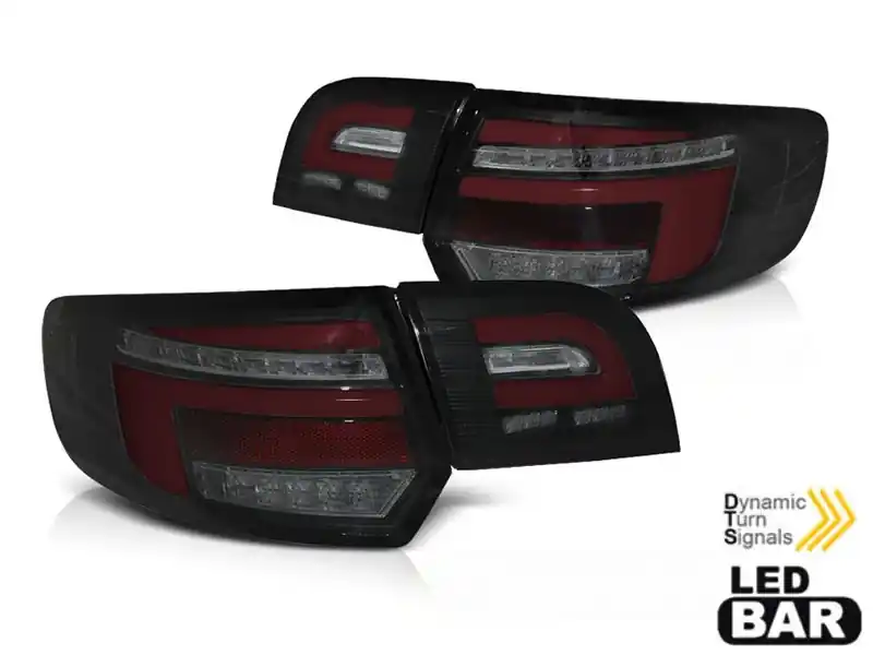 Set de stopuri LED de tuning potrivit pentru Audi A3 8P sportback 2008-2012 bază complet fumurie, stânga și dreapta Doar azi