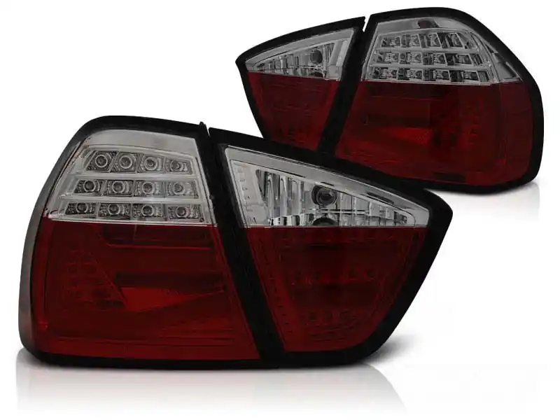 Set de stopuri LED de tuning potrivit pentru BMW Seria 3 E90 03.2005-08.2008 roșu/întunecat, stânga și dreapta Comandă acum
