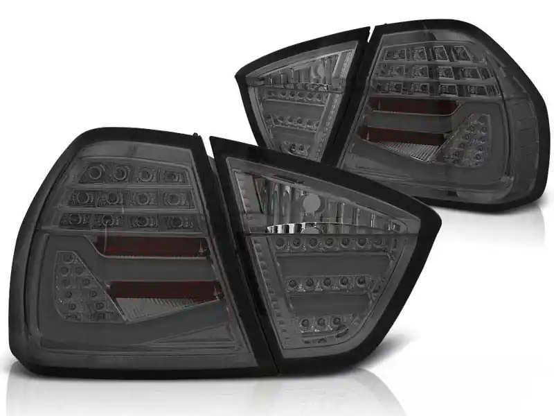 Set de stopuri LED de tuning potrivit pentru BMW Seria 3 E90 03.2005-08.2008 fumurii, stânga și dreapta Ofertă de sezon
