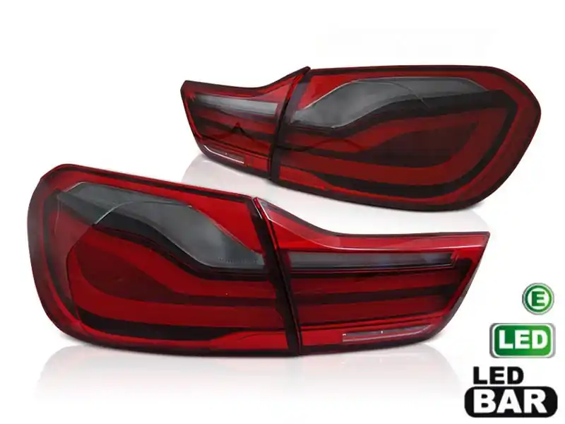 Noutate Set de stopuri LED potrivit pentru BMW Seria 4 F32 Coupe, F33 Cabriolet, F36 Gran Coupe 2013-2016, fumurii, stânga și dreapta