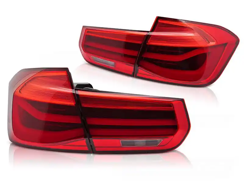 Set de stopuri LED potrivit pentru BMW Seria 3 F30 sedan 2011-2018, bază roșie, stânga și dreapta Livrare rapidă