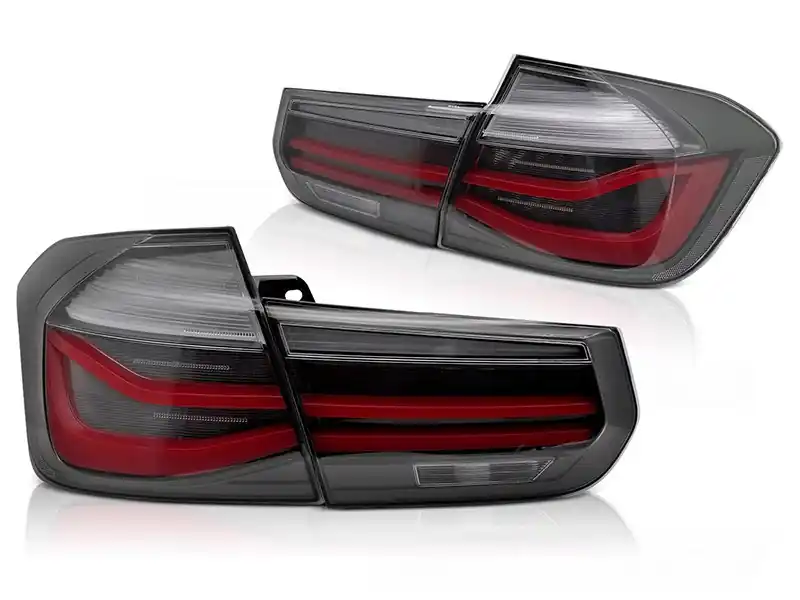 Set de stopuri LED potrivit pentru BMW Seria 3 F30 sedan 2011-2018, bază fumurie, stânga și dreapta Doar azi