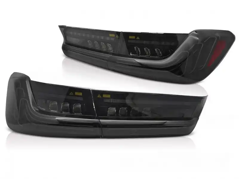 Set de stopuri LED potrivit pentru BMW Seria 3 G20 sedan 2019-2022, cu bază fumurie, stânga și dreapta Ultima șansă
