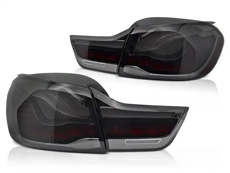 Discount Set de stopuri LED potrivit pentru BMW Seria 4 F32 coupe, F33 cabriolet, F36 Gran Coupe 2013-2021, M4 F82, F83 2014-2021, bază fumurie, stânga și dreapta
