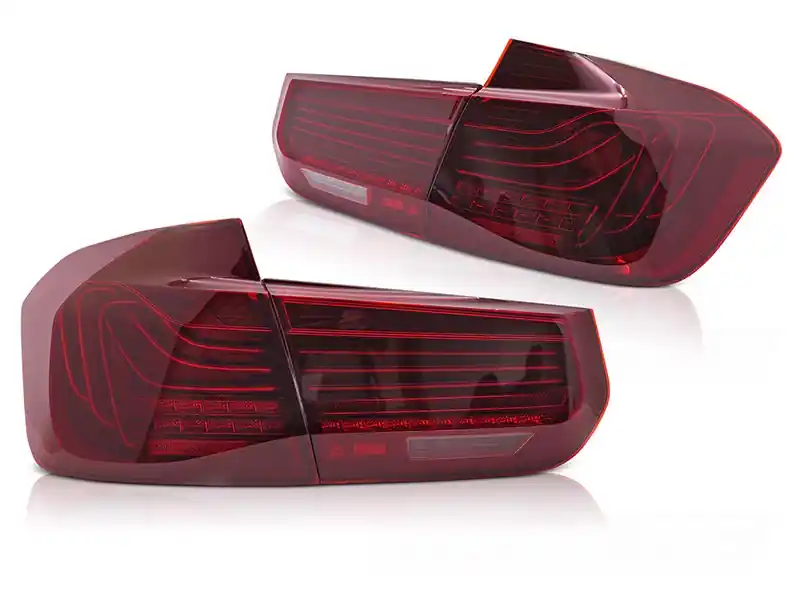 Set de stopuri LED potrivit pentru BMW Seria 3 F30 sedan 2011-2018, cu bază roșie, stânga și dreapta Noutate