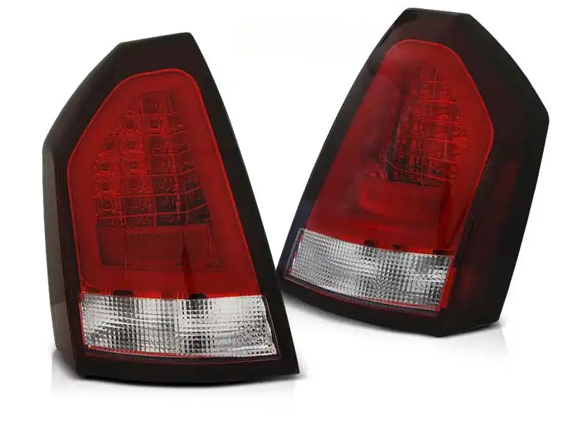 Set de stopuri LED de tuning potrivit pentru Chrysler 300C 2005-2008 roșu/alb, stânga și dreapta Calitate înaltă
