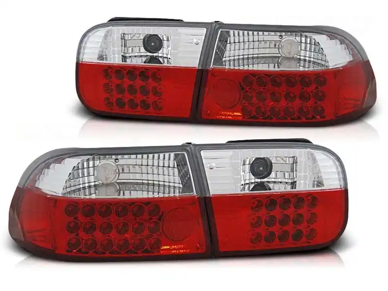 Set de stopuri LED de tuning potrivit pentru Honda CIVIC 09.1991-08.1995 sedan/coupe, stânga și dreapta Transport gratuit