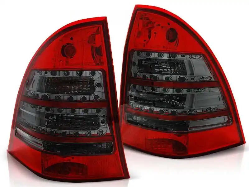 Lichidare de stoc Set de stopuri LED de tuning potrivit pentru Mercedes C-Class W203 2000-2007 break, stânga și dreapta