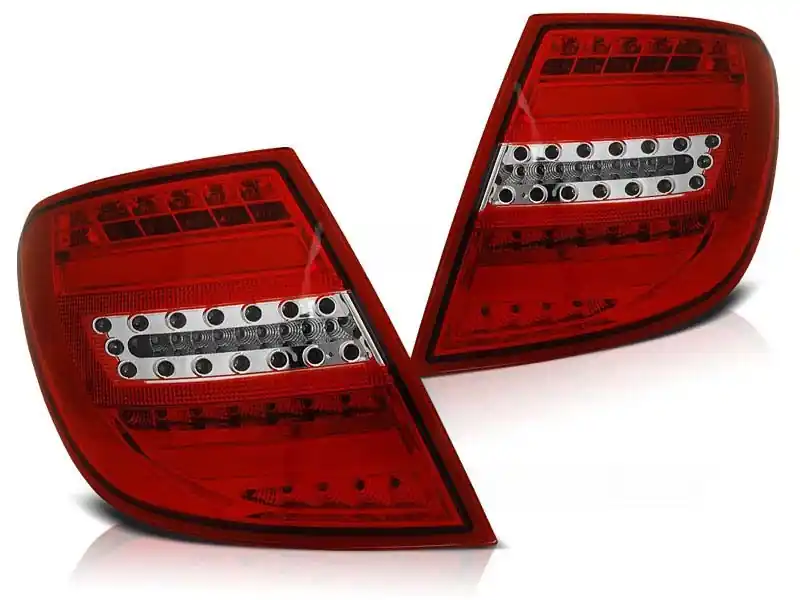 Expediere rapidă Set de stopuri LED de tuning potrivit pentru Mercedes C-Class W204 2007-2010 break, stânga și dreapta