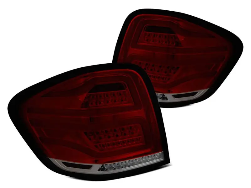 Preferatul clienților Set de stopuri LED de tuning potrivit pentru Mercedes ML W164 2005-2008 fumurii, 5 pini, stânga și dreapta