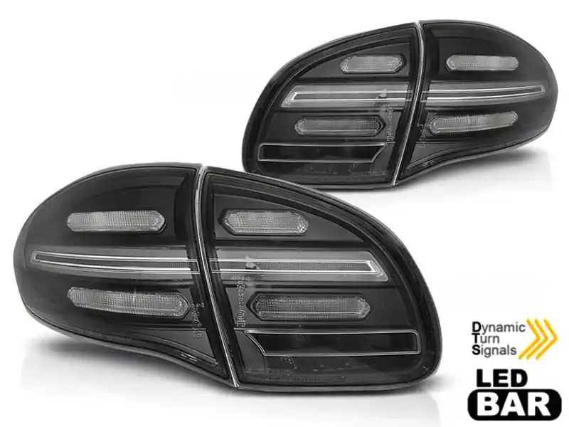 Set de stopuri LED potrivit pentru Porsche Cayenne 2010-2015, bază neagră, stânga și dreapta Ofertă de sezon