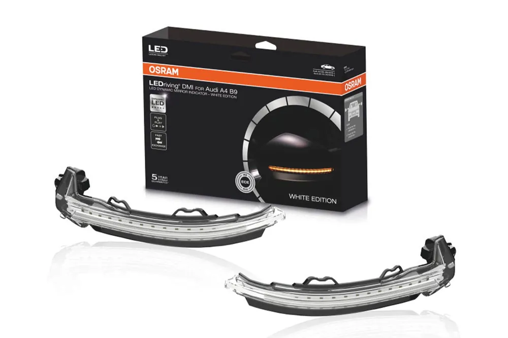 Semnale de întoarcere dinamice LED cromate Osram, potrivite pentru Audi A4 B9, A5 F5 după 2016 Ofertă