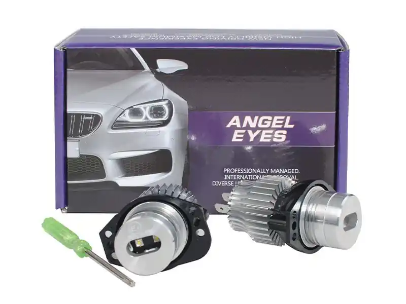 Kit de lămpi LED M-tech potrivit pentru ochii de înger fabricați pentru BMW Seria 3 E90, E91 2005-2008, 12V, 40W, 6000K, 2 bucăți Vezi acum