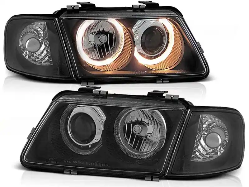 KIT DE FARURI TUNING CU OCHI DE ÎNGER HALOGEN POTRIVIT PENTRU AUDI A3 8L 08.1996-08.2000, STÂNGA ȘI DREAPTA Cumpărături sigure
