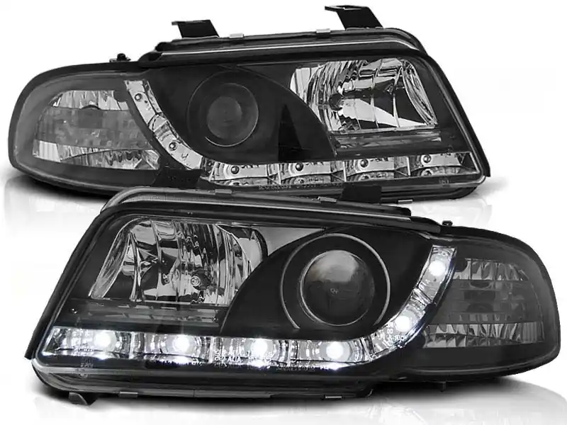 Set de faruri de tuning cu lumini LED potrivite pentru Audi A4 B5 11.1994-12.1998 sedan/combinate, stânga și dreapta Livrare rapidă