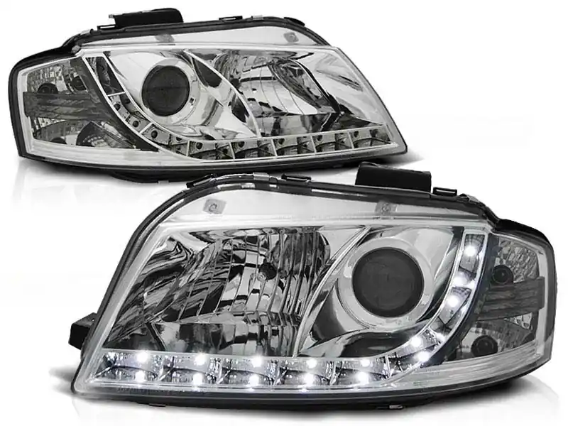 Kit de faruri tuning cu lumini LED potrivit pentru Audi A3 8P 05.2003-03.2008 3D/5D, stânga și dreapta Noutate