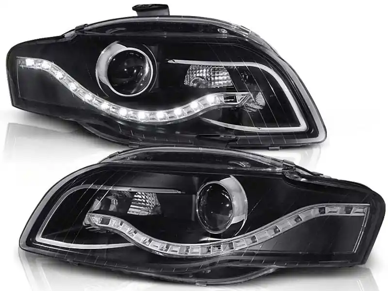 Kit de faruri tuning cu lumini LED potrivit pentru Audi A4 B7 11.2004-03.2008 sedan/combicabriolet, stânga și dreapta Cel mai vândut