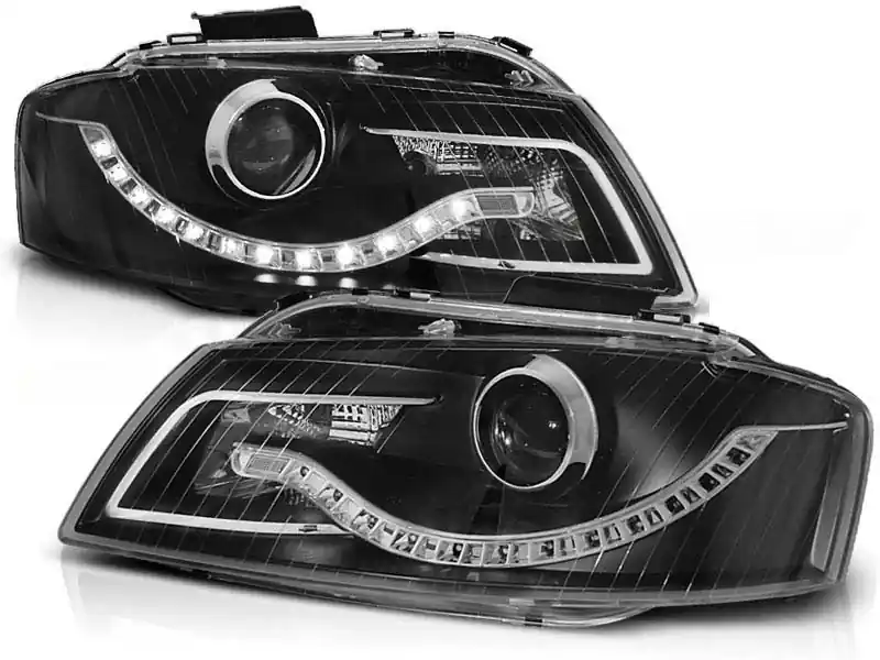 Set de faruri tuning cu lumini LED potrivit pentru Audi A3 8P 05.2003-03.2008 3D/5D, stânga și dreapta Cumpărături sigure