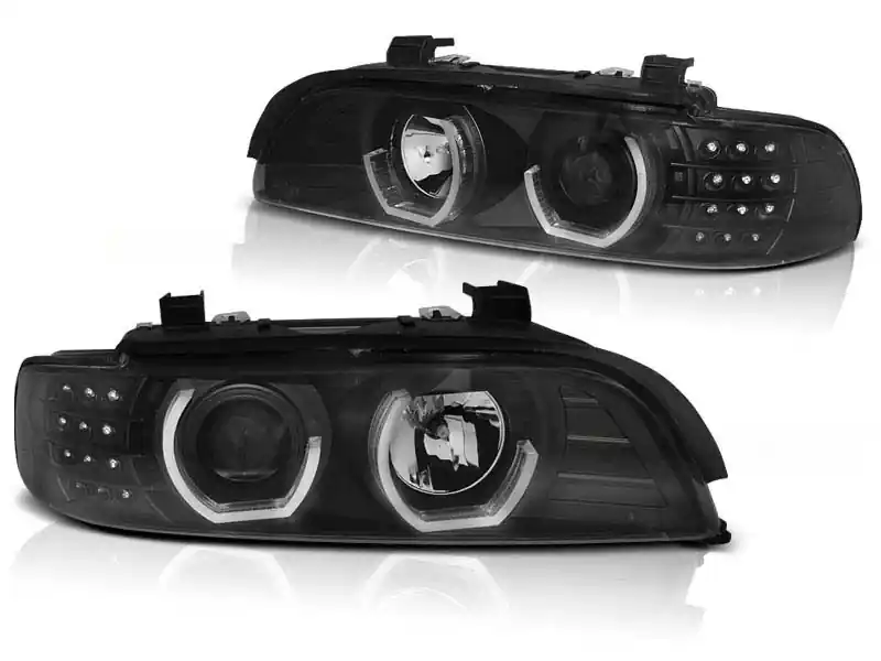 Kit de faruri tuning cu ochi de înger LED 3D, potrivit pentru BMW E39 09.1995-05.2003 sedan/combina, stânga și dreapta Cumpărături sigure