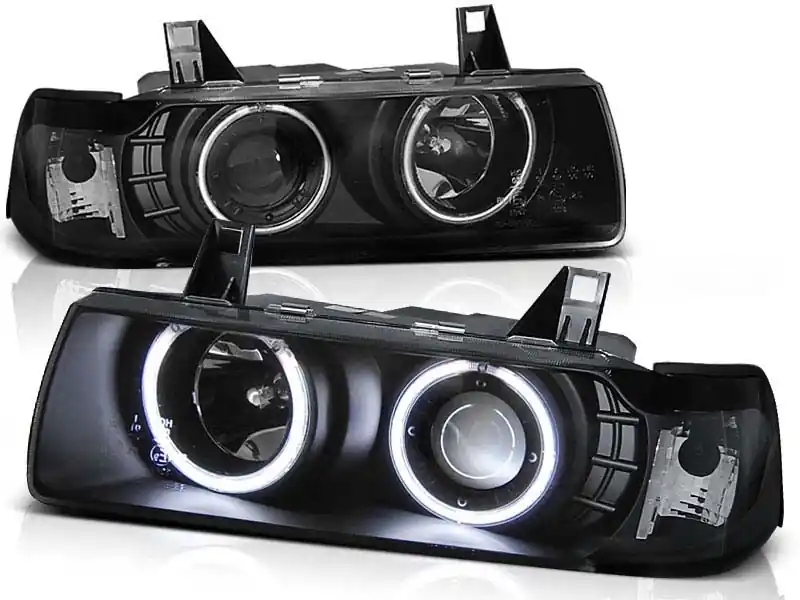 Reduceri Kit de faruri tuning cu ochi de înger CCFL, potrivit pentru BMW 3 E36 12.1990-08.1999 sedan/compact/combinate, stânga și dreapta