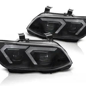 Super ofertă Kit de faruri cu xenon potrivit pentru BMW Seria 3 E92 coupe, E93 cabrio 2010-2013 cu bază neagră, pentru modelele cu lumini DRL din fabrică, fără AFS, stânga și dreapta