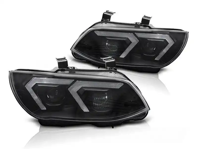 Super ofertă Kit de faruri cu xenon potrivit pentru BMW Seria 3 E92 coupe, E93 cabrio 2010-2013 cu bază neagră, pentru modelele cu lumini DRL din fabrică, fără AFS, stânga și dreapta