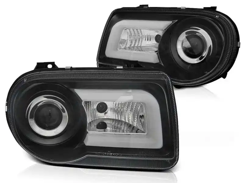 Set de faruri de tuning cu lumini LED potrivit pentru Chrysler 300C 2005-2010 sedan/combinate, stânga și dreapta Livrare rapidă