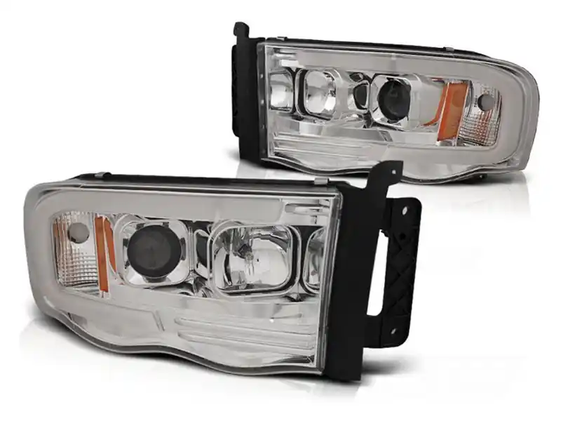 Noutate FARURI TUNING POTRIVITE PENTRU DODGE RAM 02-06 TUBE LIGHT CU CROM