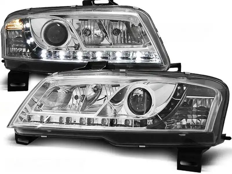 Lichidare de stoc Kit de faruri de tuning cu lumini LED potrivit pentru Fiat STILO 3D 10.2001-2008, stânga și dreapta