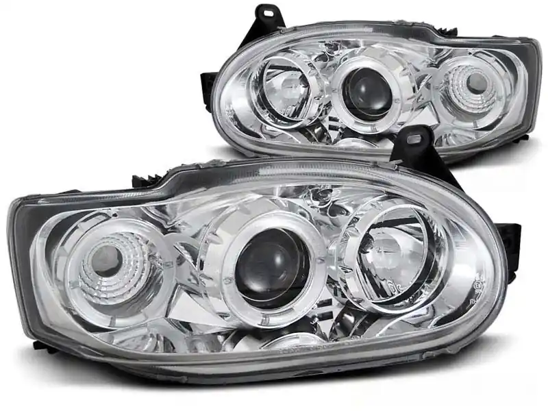 Set de faruri de tuning cu ochi de înger halogen potrivit pentru Ford ESCORT MK7 02.1995-2000, stânga și dreapta Livrare rapidă