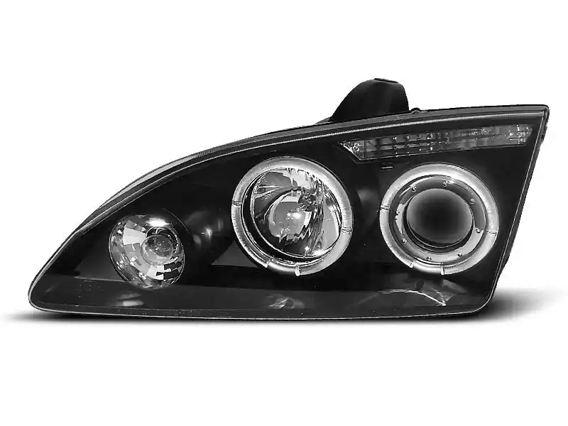 Set de faruri tuning cu ochi de înger halogen potrivit pentru Ford FOCUS MK2 09.2004-01.2008, stânga și dreapta Chilipir