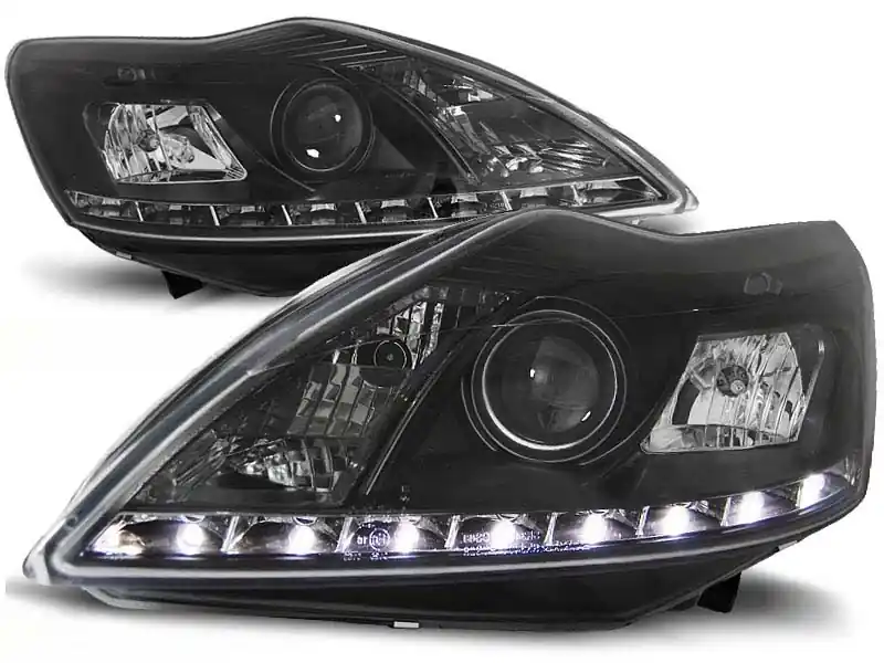 Set de faruri de tuning cu lumini LED potrivit pentru Ford FOCUS MK2 02.2008-2010, stânga și dreapta Reducere de preț