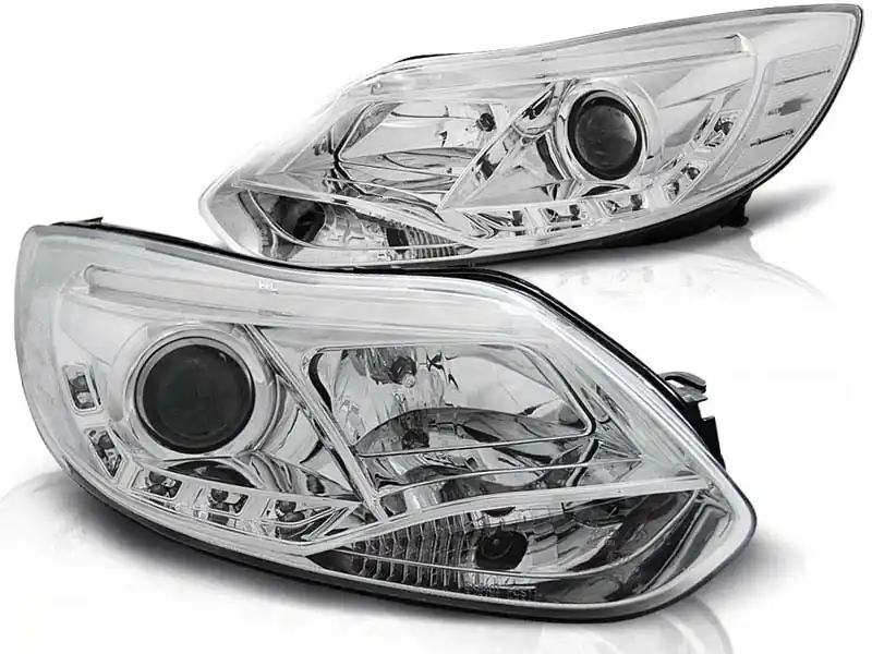 Set de faruri tuning cu lumini LED potrivite pentru Ford FOCUS MK3 2011-10.2014, stânga și dreapta Ieftin