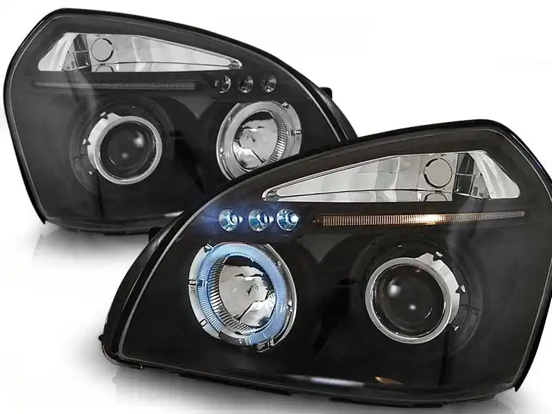 Set de faruri de tuning potrivit pentru Hyundai Tucson 07.2004-2010 cu bază neagră, stânga și dreapta Reduceri