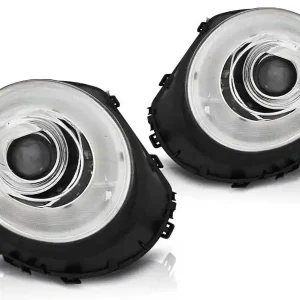 Ultima șansă Kit de faruri tuning cu lumini LED potrivit pentru MINI COOPER R55/R56/R57 2006-2014, stânga și dreapta