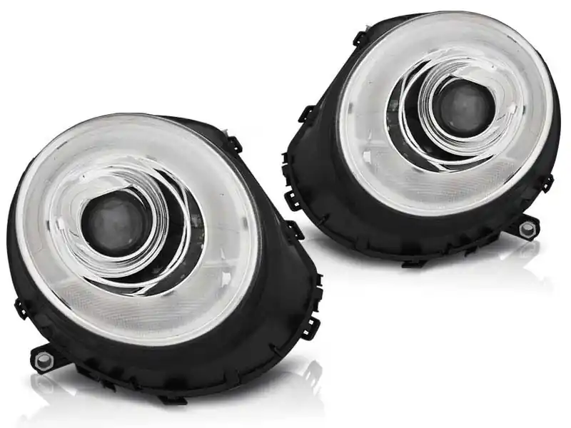 Ultima șansă Kit de faruri tuning cu lumini LED potrivit pentru MINI COOPER R55/R56/R57 2006-2014, stânga și dreapta