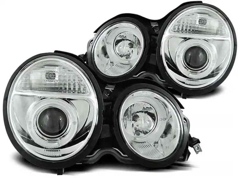 Lichidare de stoc Set de faruri tuning potrivit pentru MERCEDES W210 E-CLASS 1995-05.1999, stânga și dreapta