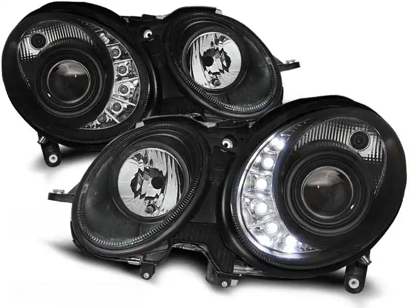 Preț redus Set de faruri tuning potrivit pentru MERCEDES W211 E-CLASS 03.2002-04.2006, stânga și dreapta