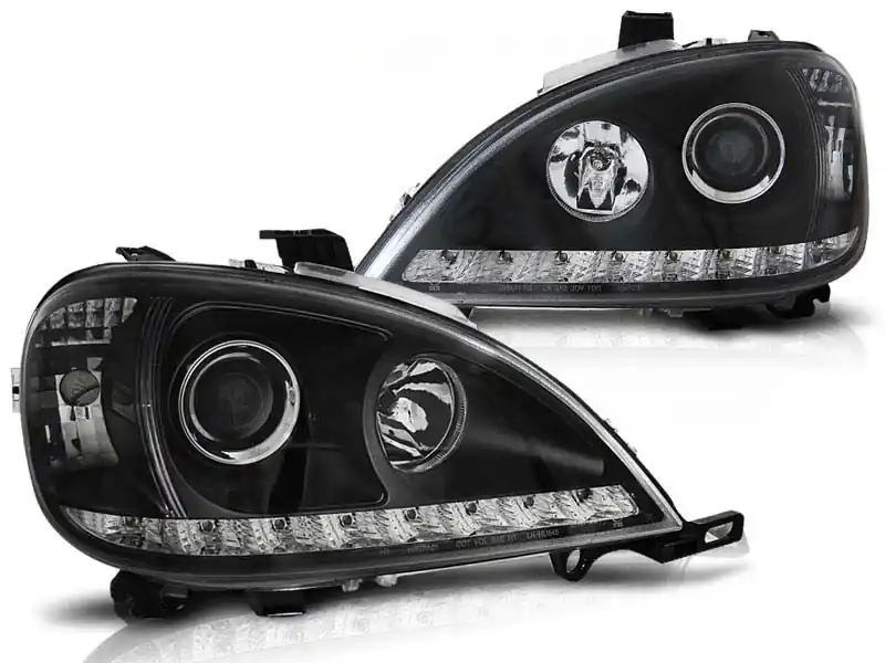 Set de faruri de tuning potrivit pentru MERCEDES W163 ML CLASA 09.2001-2005, stânga și dreapta Retur ușor