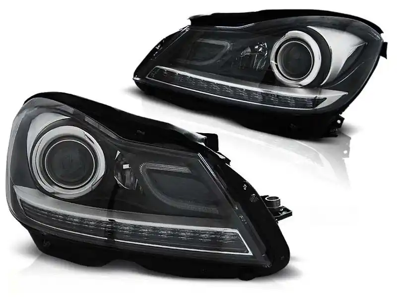 Mai ieftin Set de faruri tuning potrivit pentru MERCEDES W204 C-KLASA 2011-2014, stânga și dreapta