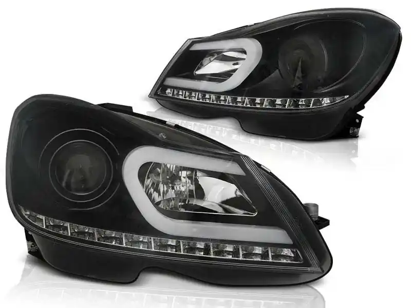 Nu rata Set de faruri tuning potrivit pentru MERCEDES W204 C-KLASA 2011-2014, stânga și dreapta