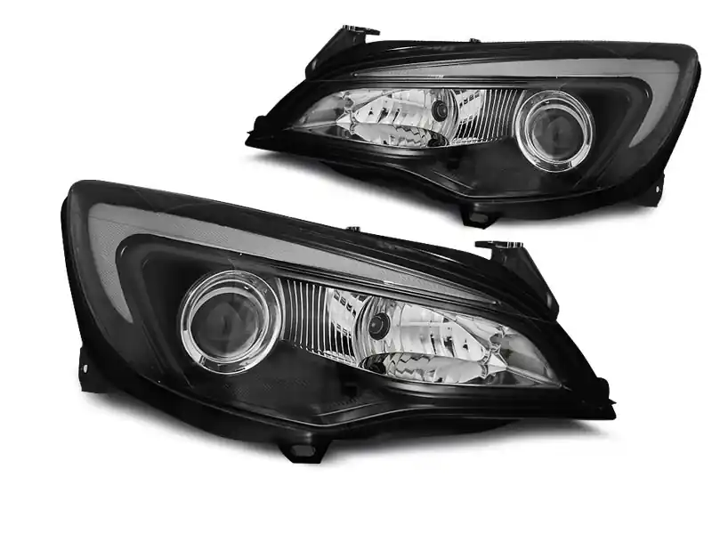Plată securizată Set de faruri tuning cu lumini DRL potrivit pentru OPEL ASTRA J 2010-2015, stânga și dreapta