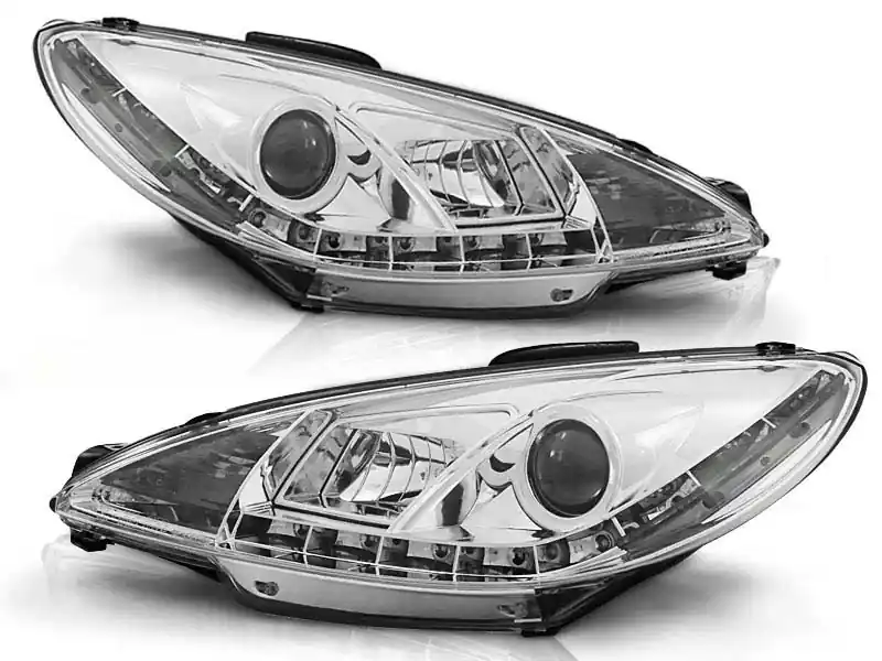 Super ofertă Set de faruri de tuning potrivit pentru PEUGEOT 206 10.1998-2002, stânga și dreapta