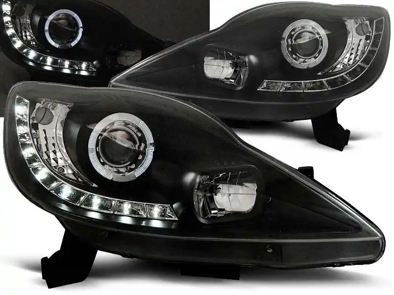 Reducere specială Set de faruri de tuning potrivit pentru PEUGEOT 107 2005-2011, stânga și dreapta