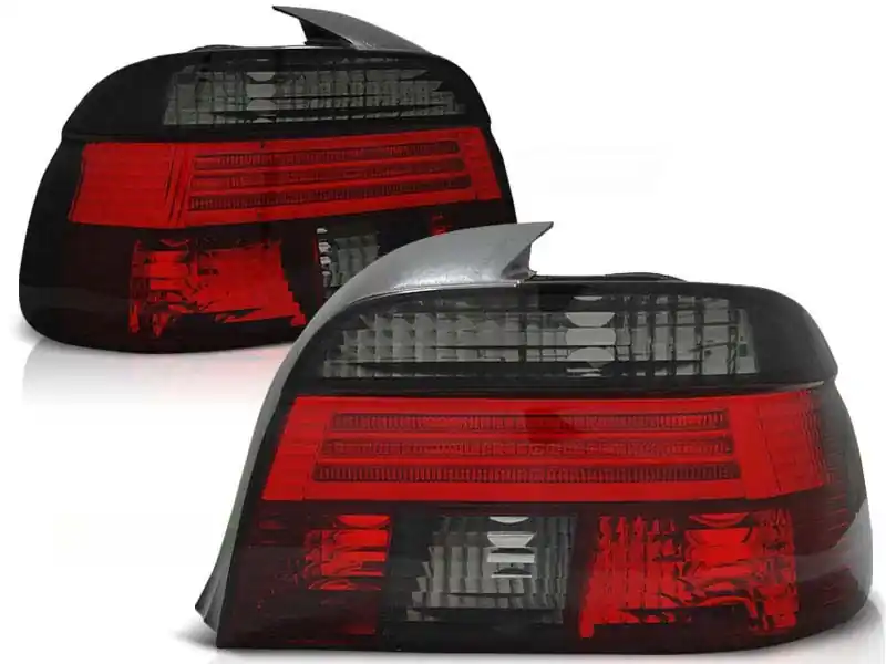 Ofertă exclusivă Set de stopuri tuning potrivit pentru BMW E39 09.1995-08.2000 sedan cu bază roșie și fumurie, stânga și dreapta